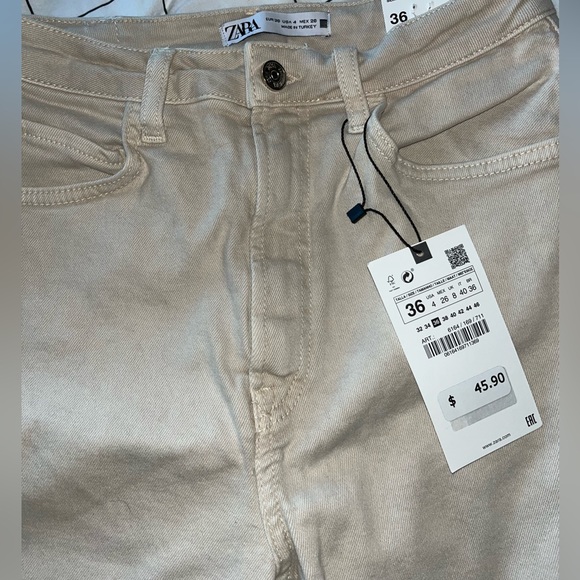NWT Zara Womens Size 4 Slim Flare - Picture 8 of 8